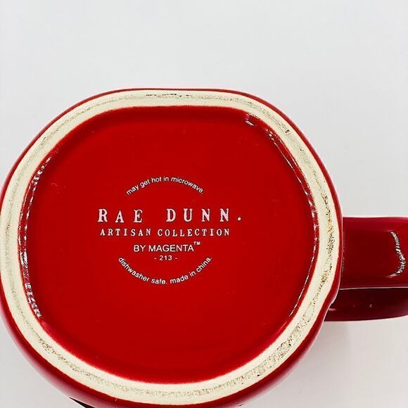Rae Dunn Red Jingle Bells Mug - Picture 3 of 8